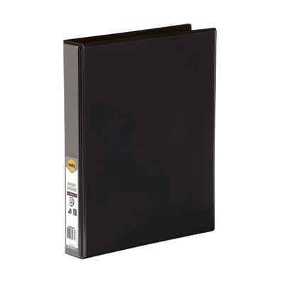 Папка Marbig Clearview A4 с 3D-кольцами, 25 мм (черный)