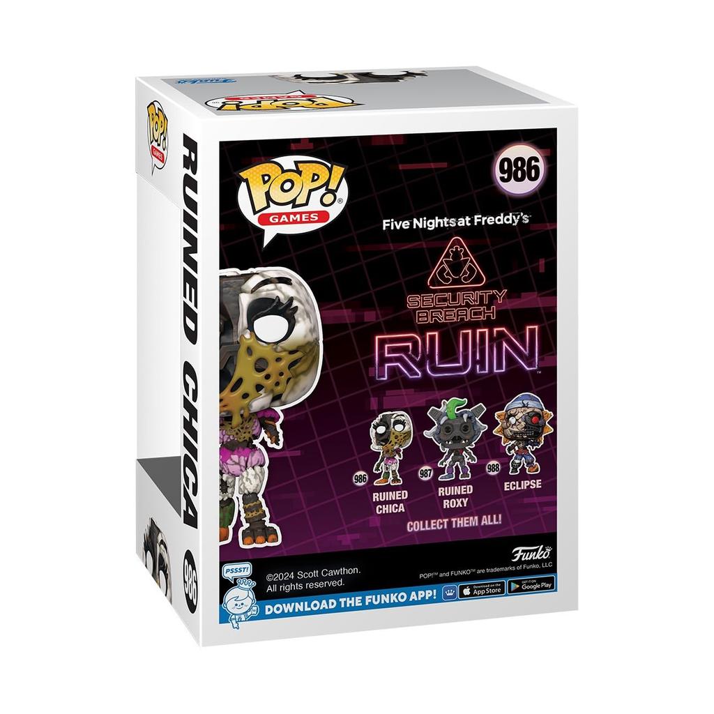 Фигурка Five Nights at Chica FNAF RUIN RUINED CHICA Funko Виниловая фигурка Funko Freddy's Pop!