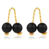 KDSSYFT Asarato Pachika Set of 2 Ethnic Instruments Maracas Shaker African Rhythmic Ball Kachaka Instrument Percussion Instrument Percussion (Black)
