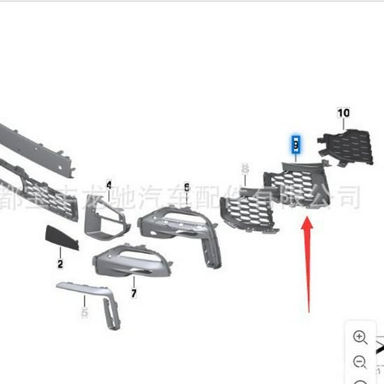 BMW X5 G05 Сетки в передний бампер (Лево право)