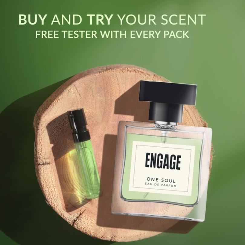 Гендерный парфюм Engage One Soul, унисекс, стойкий, цитрусовый и пряный, бесплатный тестер в упаковке, 100 мл