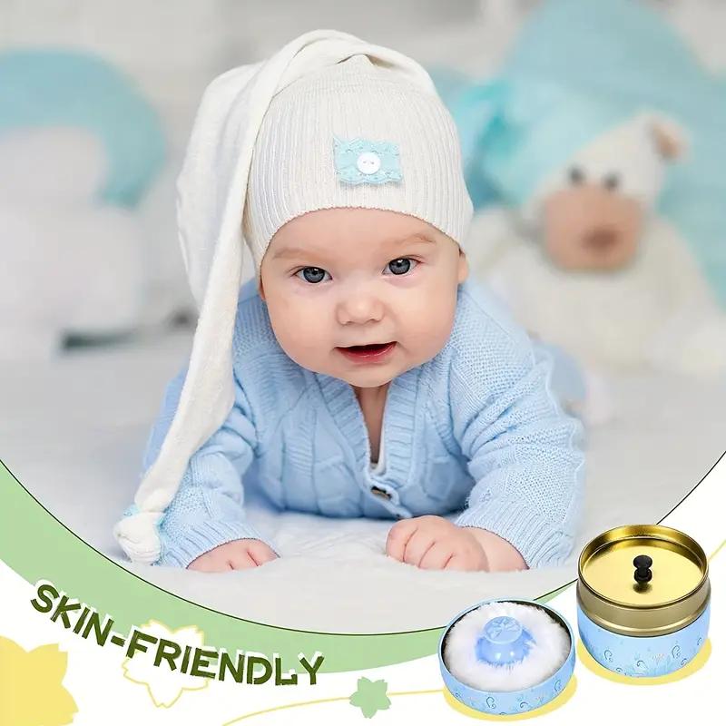 Portable Baby Powder Puff and Container: Travel Essential for Dusting Powder (Blenders & Sponges, Beauty & Personal Care)