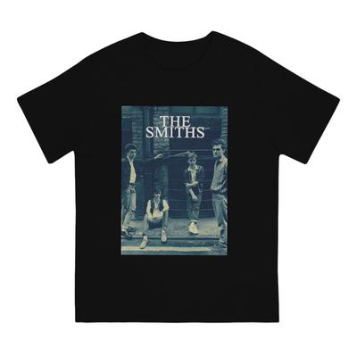 Мужские футболки с символикой британских рок-групп 80-х: The Smiths, оригинальный дизайн, 100% хлопок, круглый вырез, короткий рукав. Оригинальная одежда.