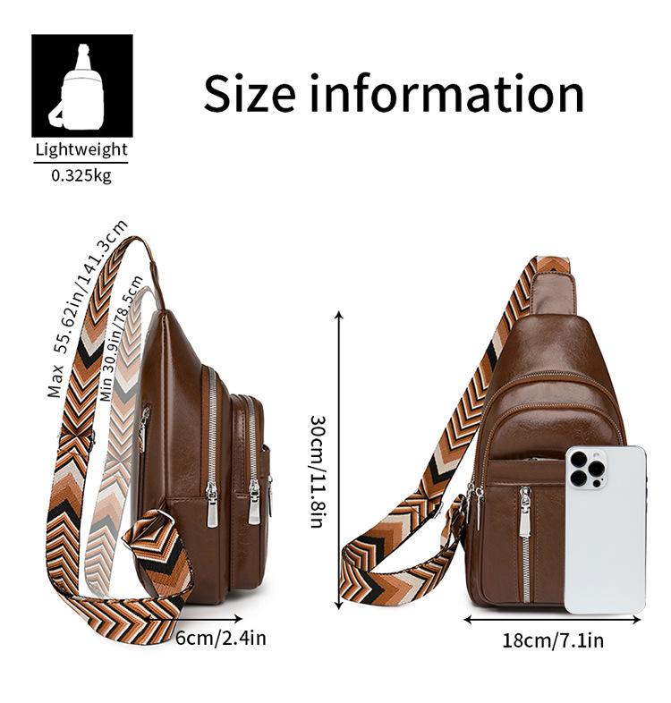 Женская сумка через плечо, сумка через плечо, водоотталкивающая сумка на грудь из полиуретана