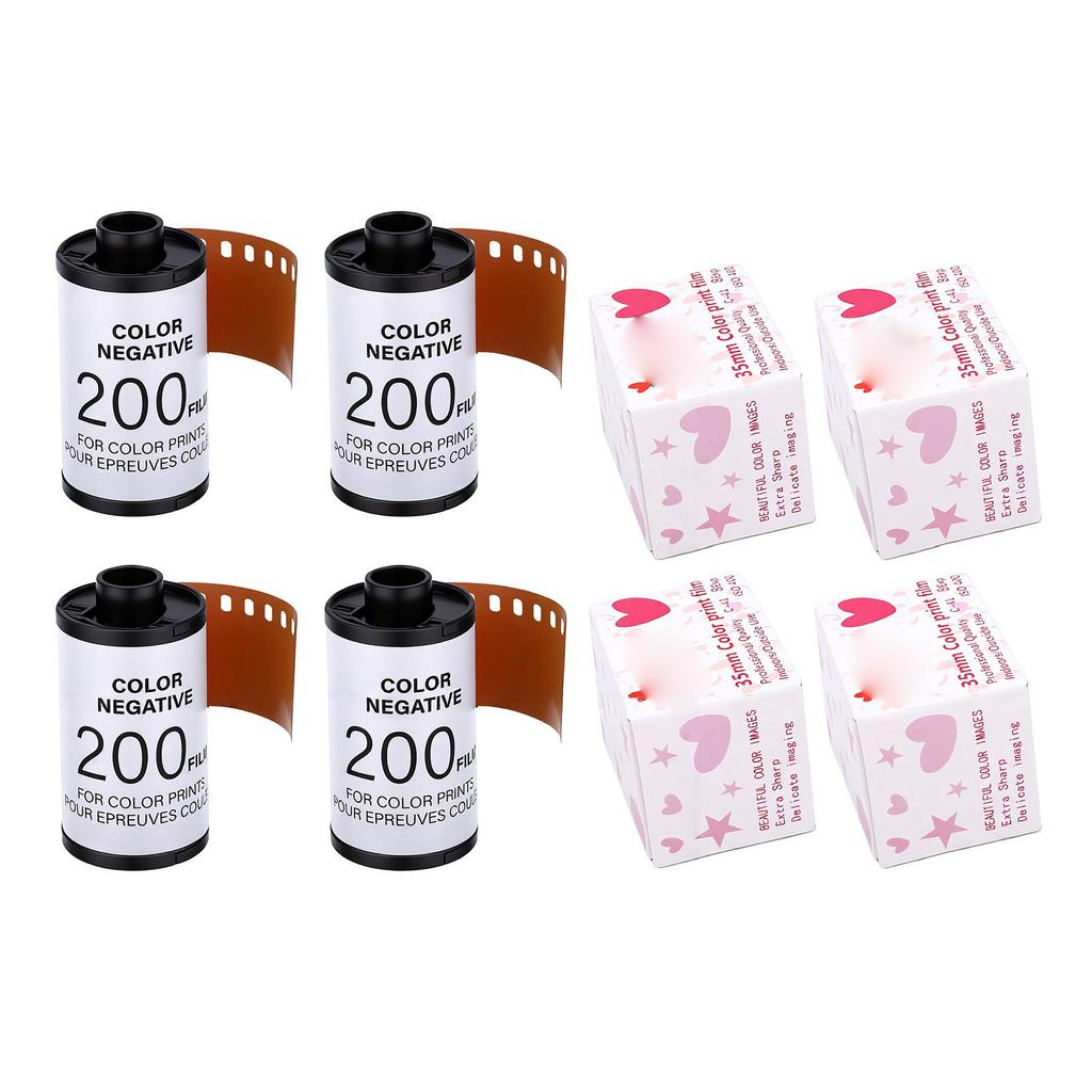 4PCS 135 35mm Color Negative Film ISO200 C41 Camera Color Film Roll for Portrait Landscape Photography