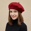 Knitted Beret Hat Soft Beanie Cap Fashion Wool Painter Hat  Autumn