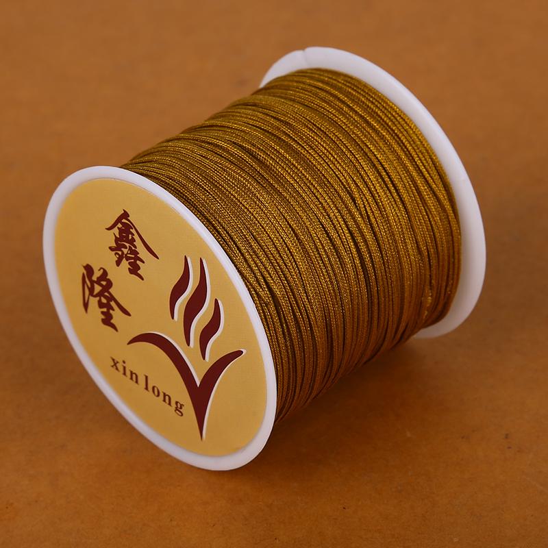 50 м/лот 0,8 мм хлопковый шнур нейлоновый шнур нить DIY бисер плетеный браслет изготовление ювелирных изделий