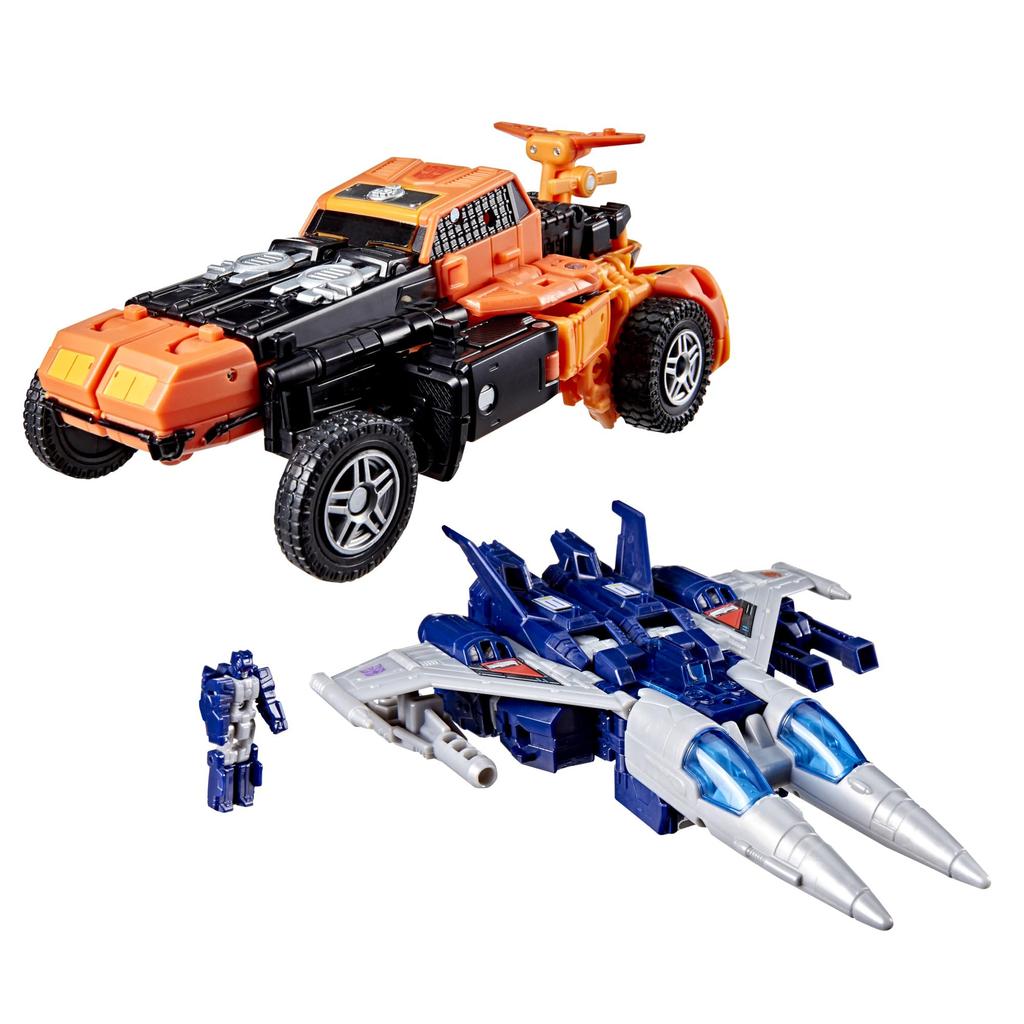 Transformers Age of the Primes Wreck Doom Collection Autobot Sandstorm Slugslinger Action Figures Robot Toys Ages 'n' 2-Pack 7.5-Inch & 5.5-Inch 8+
