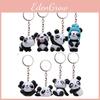 Set Keychain Panda With Creative Animal Shape For Collectors And Gifts Office