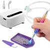 Вакуумная щетка со стразами, портативная зарядка через USB-C, 3 уровня всасывания, дисковая дрель-щетка