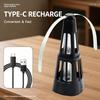 Fly Repellent Fan Portable Battery Operated Reflective Blades Waterproof ABS for Home Backyard Pool Side Use