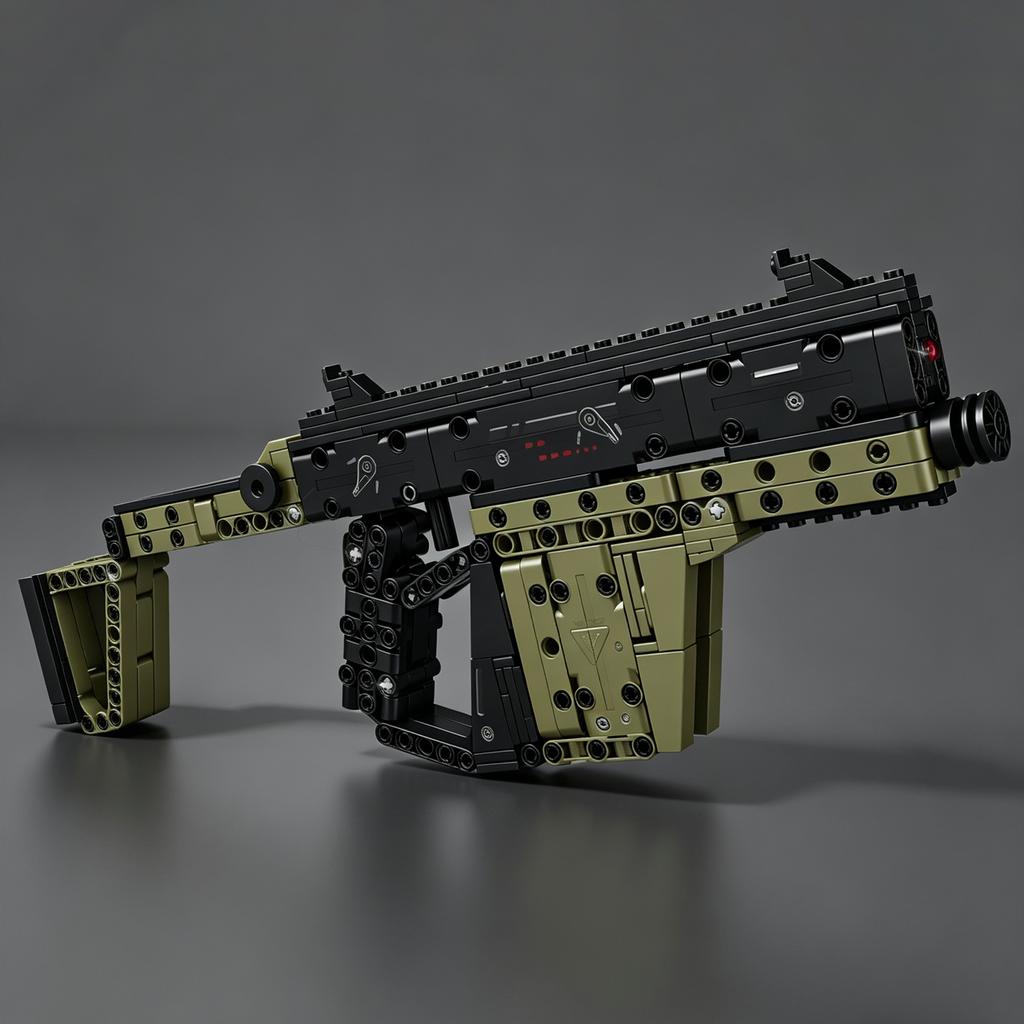НОВЫЙ MOC Фигурка Новый Пистолет-пулемет Вектор Военное Снаряжение Конструктор Оружие - Образовательный Игрушечный Пистолет со Складным Прикладом