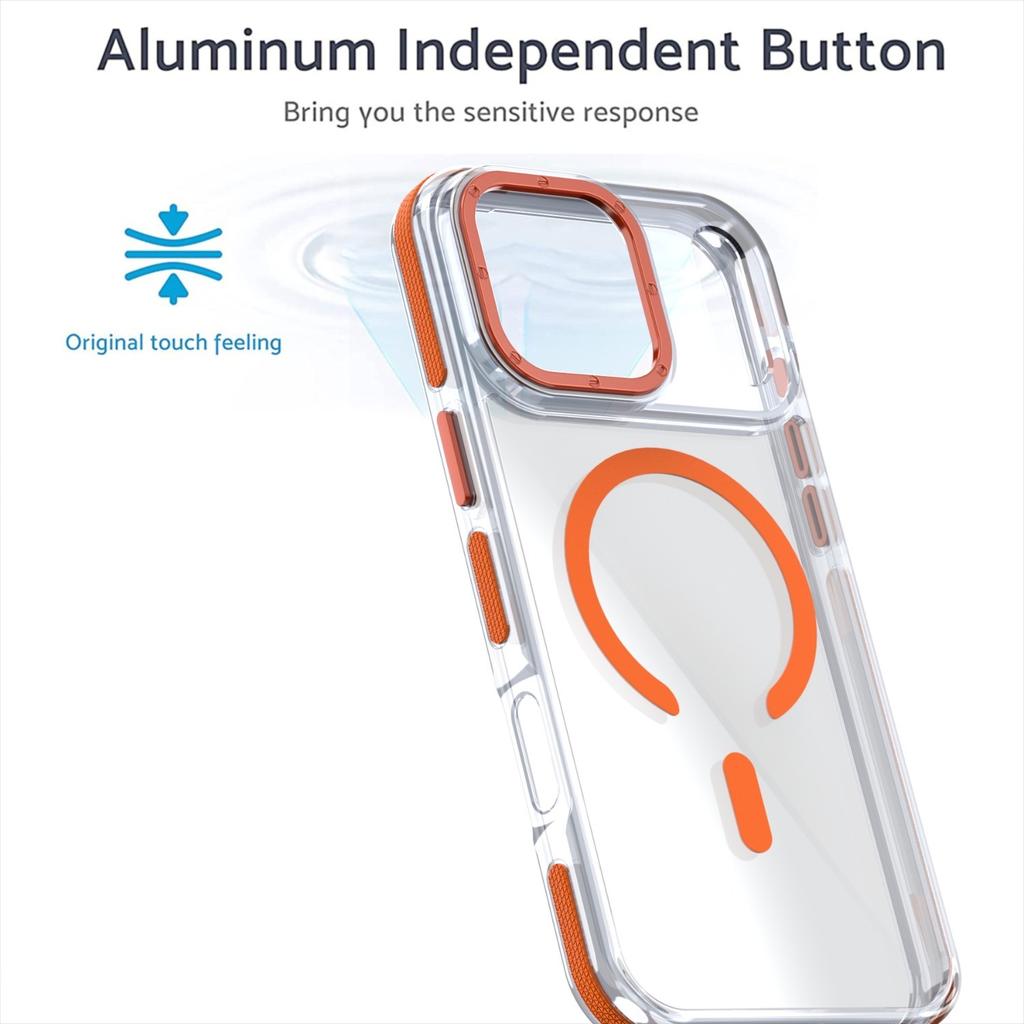New Transparen For Magsafe Magnetic Phone Case For iPhone 17 Pro Max 17Pro 17Air 12 13 14 15 16 Pro Max 16e Shockproof Cover