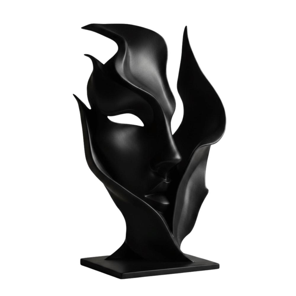 3D Printed Half Face Sculpture Statue Facial Ornaments Creativity Art Ornaments Bedroom