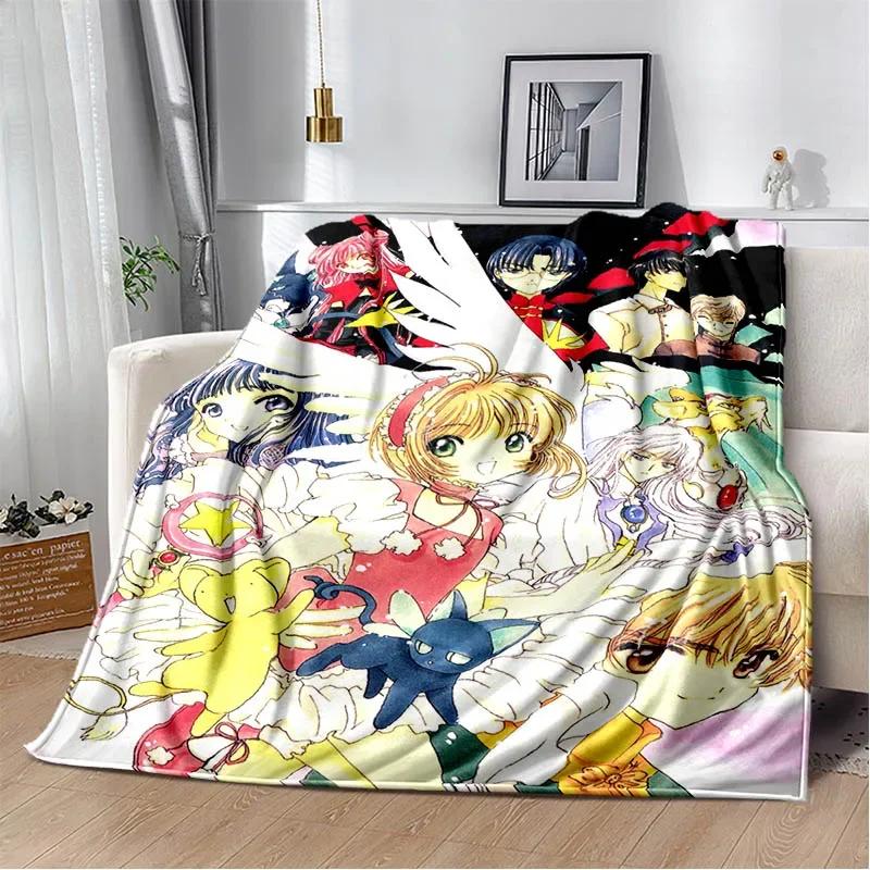 Card Captor Sakura Cartoon blankets fashion blankets Warm Flannel Soft Comfortable Blanket Home Travel Blanket Birthday Gift