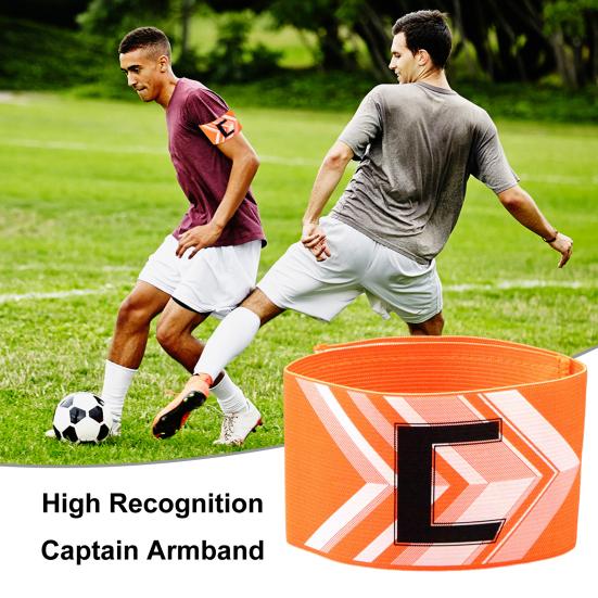 Футбольная повязка капитана, регулируемая повязка капитана «C», эластичные повязки для баскетболистов и футбольных игроков для взрослых и молодежи