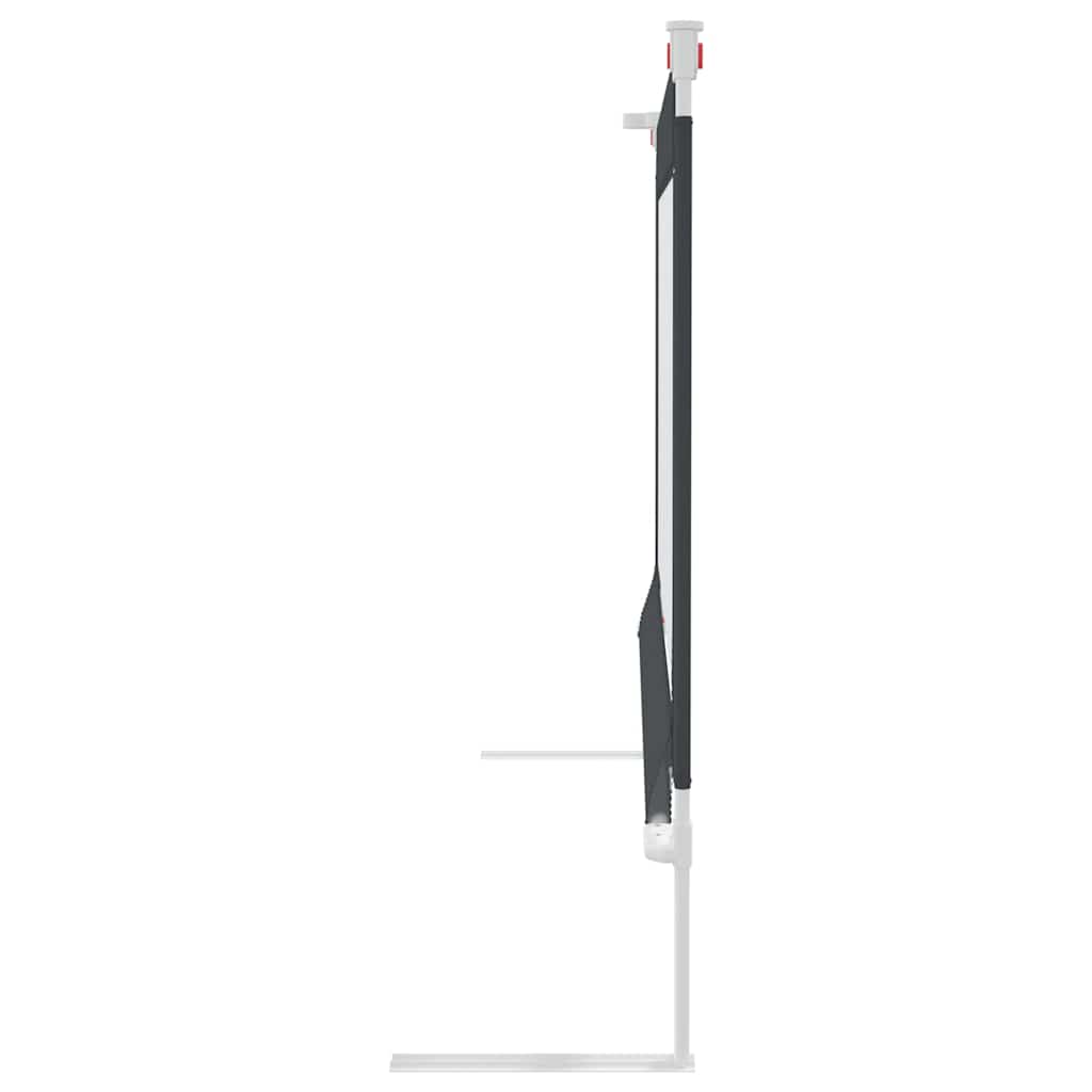 Toddler Bed Guard Rail Dark Gray 100 x 25 cm Fabric