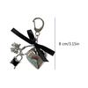Delicate Heart Bag Pendant Elegant Heart Keyring Stylish Bowknot Pendant Charm Accessory for Bag and Key