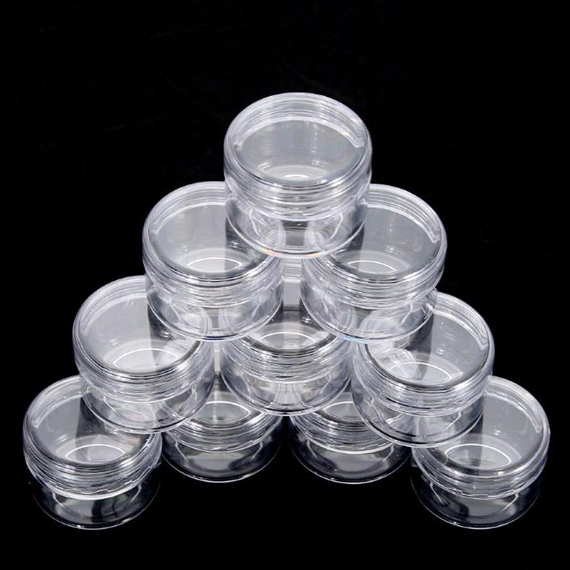 10X Clear Makeup Cosmetic Empty Jar Eyeshadow Face Cream Container Bottle