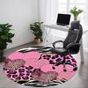 1pc Heart Print Chair Carpet for Office, Non slip, Soft and Durable Office Rug for Interior Decoration