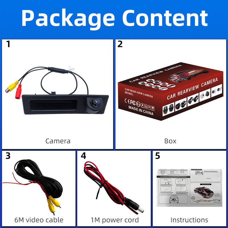 HD Камера заднего вида BMW с функцией ночного видения для F30, F10, F11, X3 F25, F31, F46