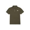 Polo Shirts Men's Dark Green Polo Collar Moderate Straight Fit NT7PN01B