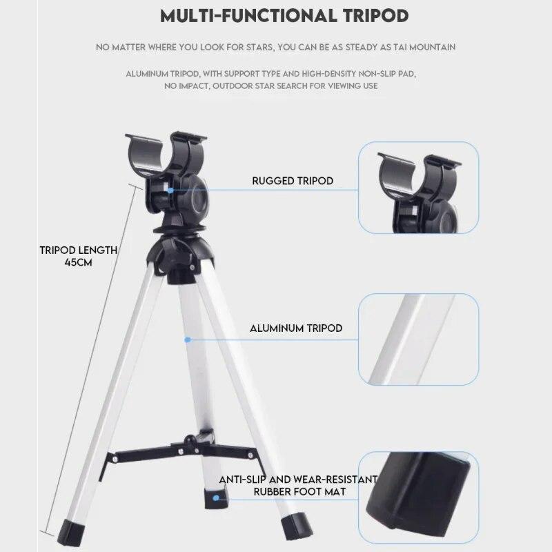 Professional Astronomical Telescope Powerful Monocular Long Range Binoculars Moon Space Planet Observation Gifts For Kid