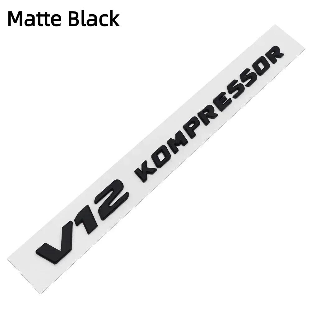 V6 V8 V12 KOMPRESSOR Значок автомобиля Наклейка на задний багажник для M-ercedes B-enz W212 W213 W204 W205 W168 W176 CLK GLA G63 G500