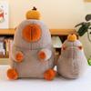 Ruyi Persimmon Capybara Plush Toy Cute Cartoon Girl Birthday Holiday Gift Dolls