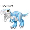 Blue and White Styx Dragon Building Blocks Large Dinosaur Model Building Blocks Assembling Toys