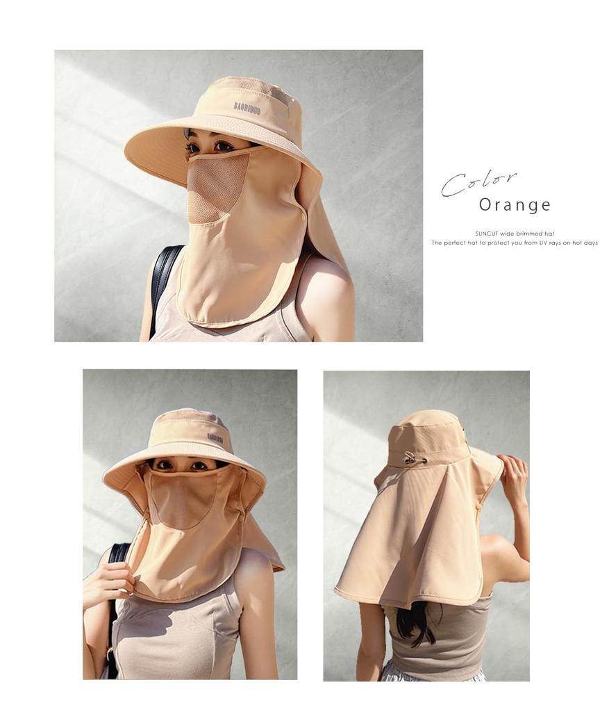 Солнце УФ солнце широкое полное солнце лицо пот быстро [Жизель] шляпа, защита, защита, поля, затенение, козырек, покрытие, моющийся, впитывающий, сушащий, сетка,