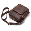 New Arrival Men Vintage Crazy Horse Cowhide Genuine Leather Bag Multifunctional Dual‑Use Casual Handbag Shoulder Crossbody Daily Messenger Bag