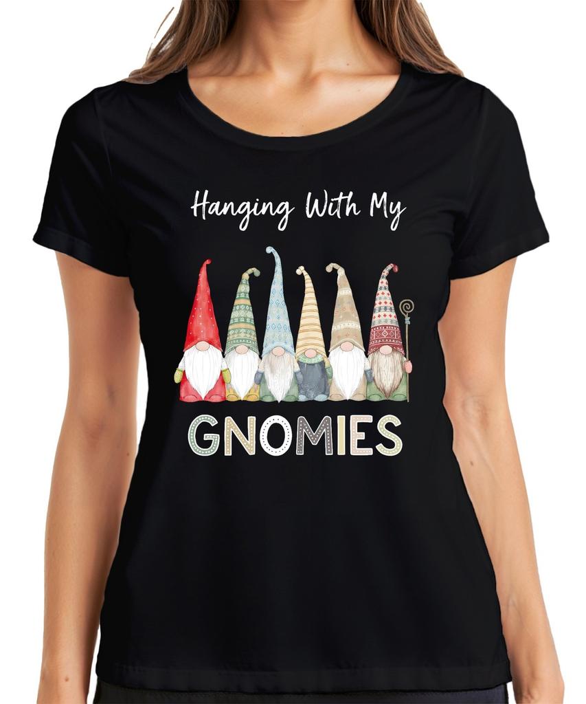 Hanging With My Gnomies Christmas Gnome Gnome Scandinavian Unisexs TShirt