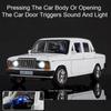1:18 Россия LADA 2107 NIVA Литые металлические модели Игрушечный автомобиль 6 дверей открываются Звук Свет Оттянуть назад Транспортное средство Коллекция Подарок Детские игрушки