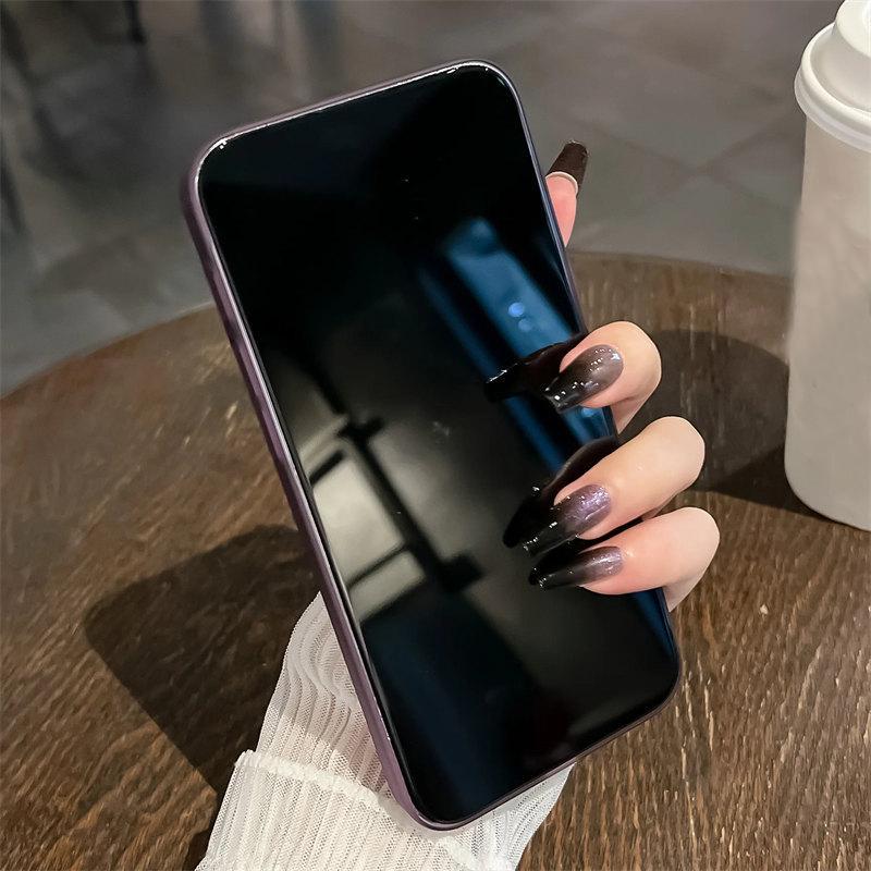 Матовый полупрозрачный сенсорный ультратонкий ПК-чехол для iPhone 11 12 13 14 15 16 Pro Max с беспроводной зарядкой Magsafe, защитная пленка для объектива