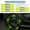 5/10/15/20Pcs Car Motorcycle Wheel Reflective Strips Colorful Hub Stickers For Mercedes Benz AMG W204 W205 W212 W213 W221 W117 Z14