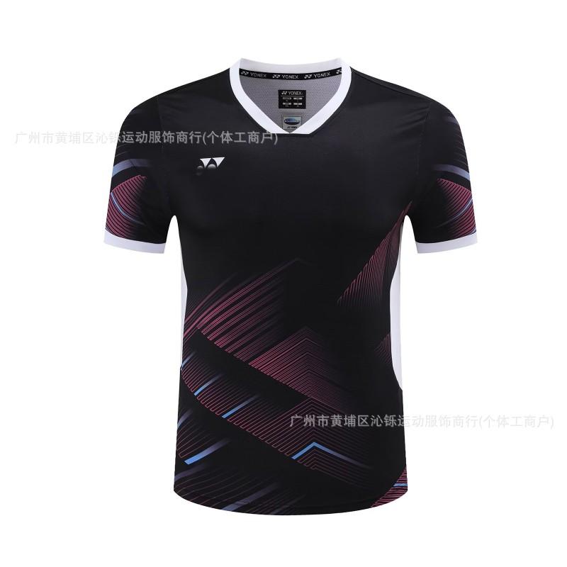 Unisex Badminton Sport Shirt Set Quick-Dry Breathable Short Sleeve Top Training