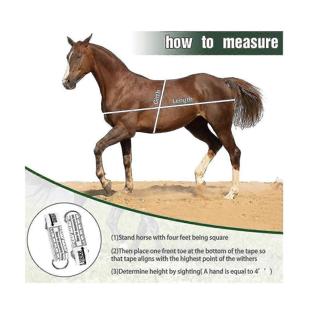 Horse Height Weight Tape Horse Measuring Tape Pvc Horse Measuring Stick Livestock Body Measuring To - RiRi