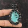 Amazonite Copper Pendant Wire Wrapped Pendant Gemstone Pendant Wire Wrap Jewelry Handmade Pendant Copper Jewelry For Gift Birthstone Pendant