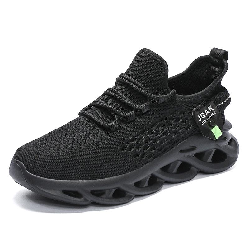 Popular Sports Shoes Men's Foreign Trade Large Size 50 Ultra-light Casual Men's Shoes Twist Bottom Transport Flying Woven Breathable Running Shoes Men