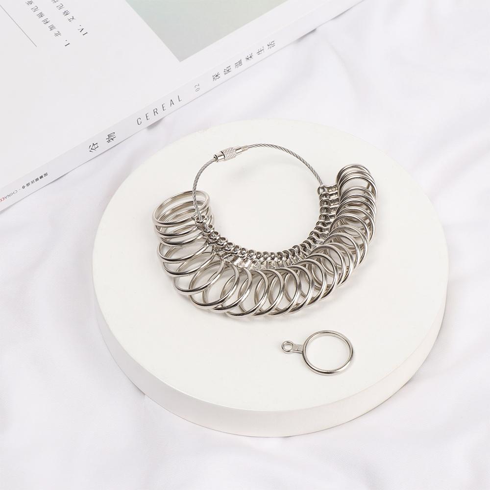 Металлическая измерительная линейка, измерительный инструмент для колец, измерительный инструмент для колец на палец, измерительный инструмент для ювелирных изделий, размер США