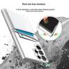 Чехол для Samsung S24 Ultra Dual Card Anti Fall, прозрачный, с четырьмя подушками безопасности для полной защиты.