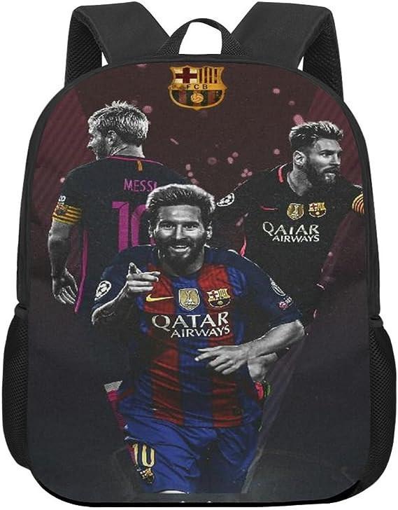 Тематический спортивный студенческий рюкзак Месси из дышащей ткани для начального образования