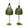 Dragon and Fish Patterned Temple Wind Bell Auspicious Wall Hanging Bell New Wind Chime