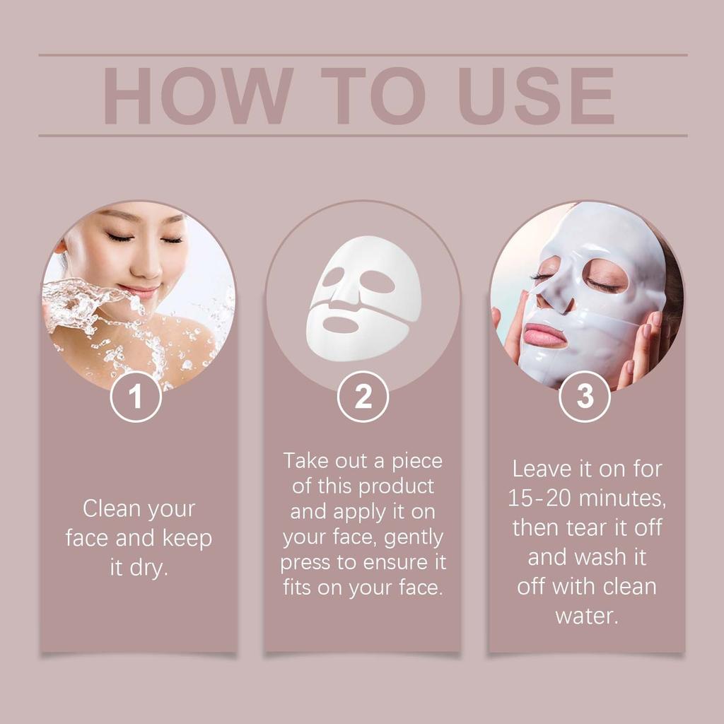 Коллагеновая увлажняющая маска Нежная увлажняющая и укрепляющая кожу Маска для ухода за нежной кожей и порами 1 мл