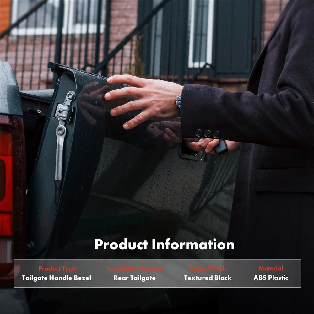 Tailgate Handle Bezel Trim For 1994-01 Dodge Ram 1500 1994-02 2500 3500 55074751