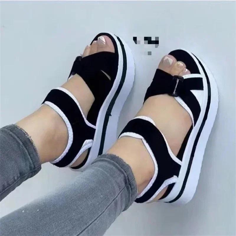 Модные женские сандалии легкие туфли на танкетке для женщин летние сандалии туфли на платформе с каблуками сандалии женские повседневные летние туфли