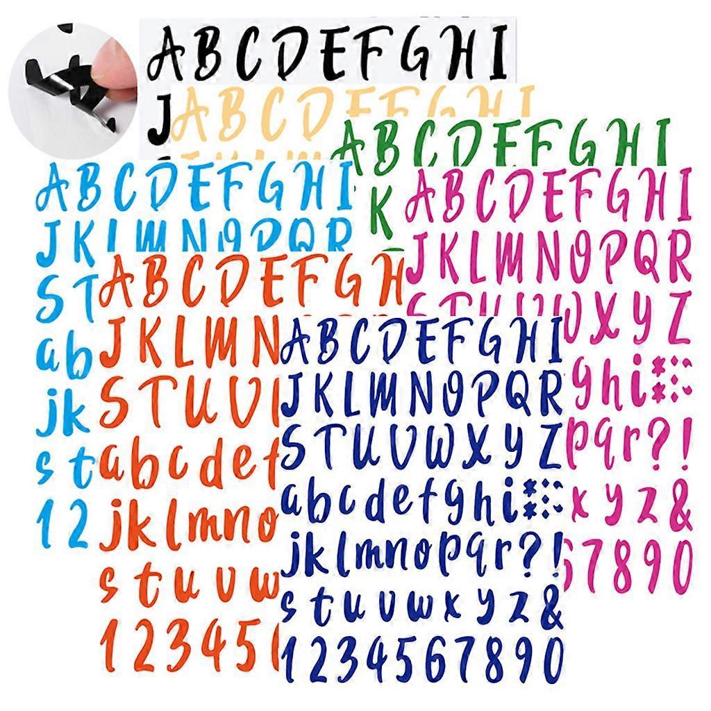 5 Sheets Water Proof Vinyl Sticker House Address Mailbox Number Stickers,1 Inch