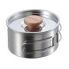 BBQ Pot Stainless Steel One Hand Pot 12cm Medium Plate UH-4207