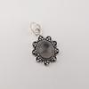 Natural Black Rutile Gemstone 925 Sterling Silver Jewelry Handmade Pendant 1.37" For Wedding Gift CP-40-22